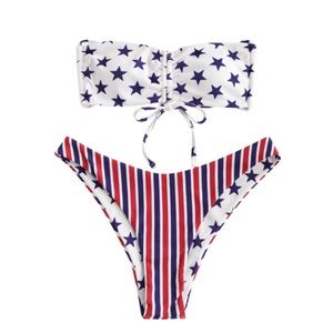 Reversible stars & stripes bikini